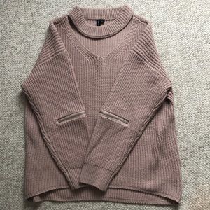 Cutout oversized sweater